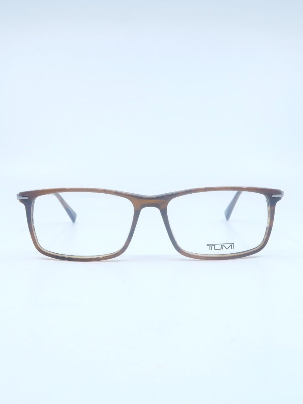 Tumi VTU019 03BQ 57mm Brown/Gunmental Metal New Men's  Eyeglasses Frames.